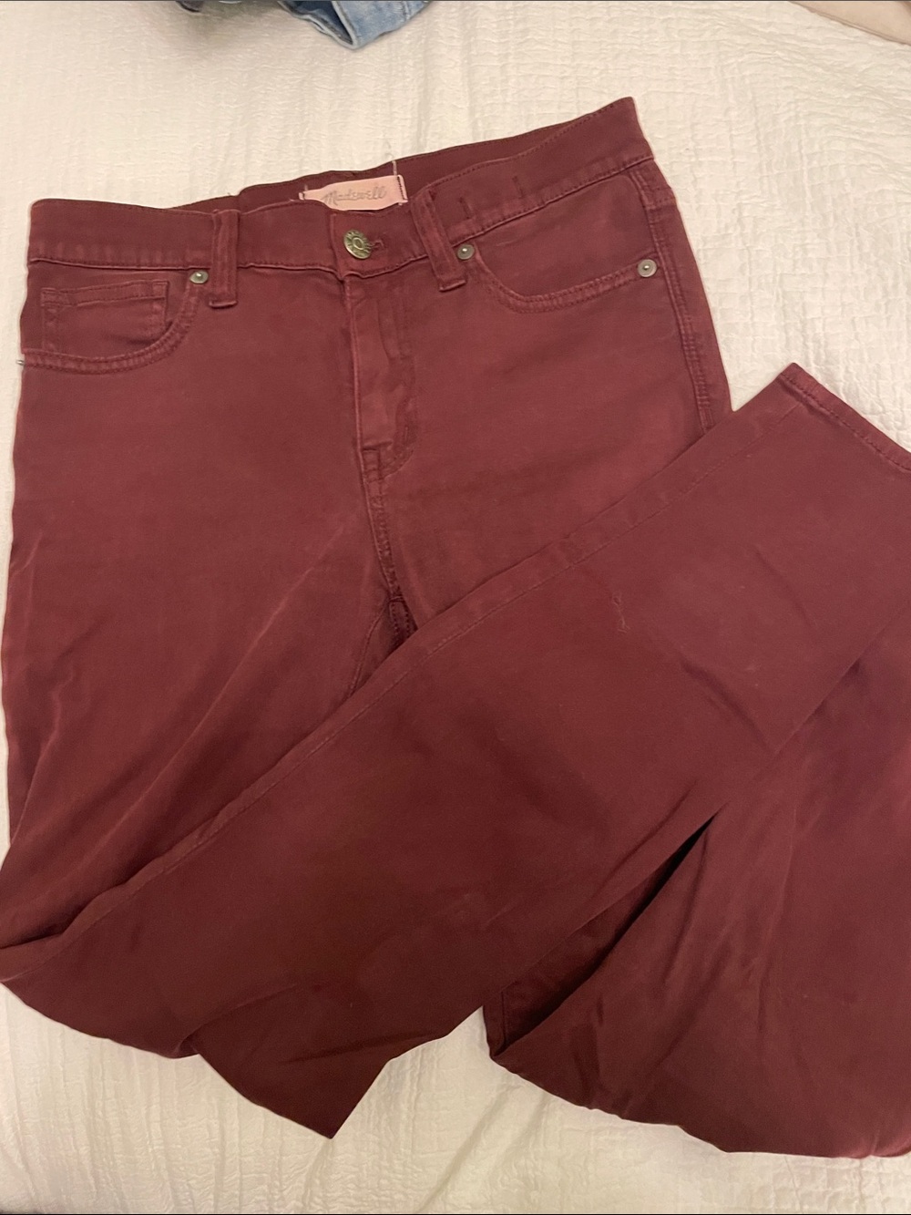 Women’s Maroon High-Rise Skinny skinny Jeans
